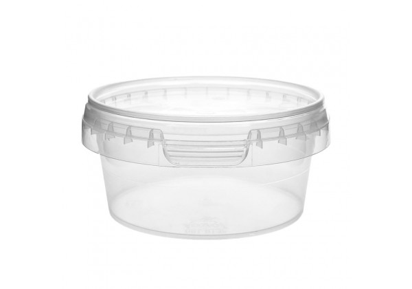 180 ML CLEAR TAMPER EVIDENT TUB and LID